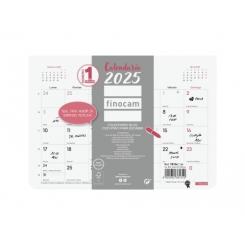 FINOCAM Calendario (2025) Pared Chic Bloc Iman mensual para escribir S 210X150 Blanco