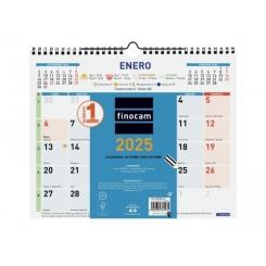 FINOCAM Calendario (2025) Pared Color mensual para escribir M 300X247