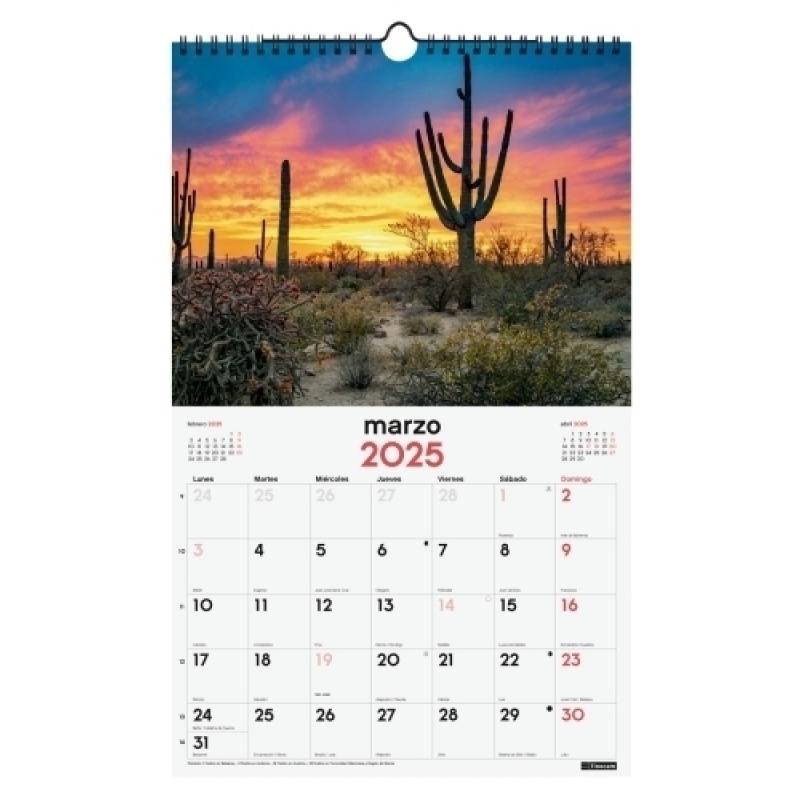 finocam-calendario-2025-pared-espiral-imagenes-mensual-para-escribir-250x400-atardeceres-magicos
