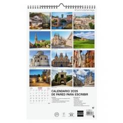FINOCAM Calendario (2025) pared espiral imágenes mensual para escribir 250X400 Camino De Santiago
