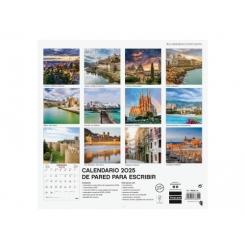 FINOCAM Calendario (2025) pared imágenes mensual para escribir 300X300 Ciudades Con Encanto