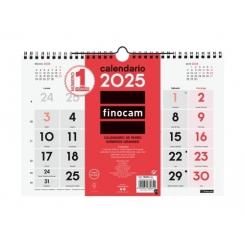 FINOCAM Calendario (2025) Pared mensual números grandes M 300X210