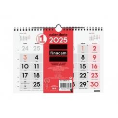 FINOCAM Calendario (2025) Pared mensual números grandes S 210X150