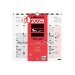 FINOCAM Calendario (2025) pared mensual para escribir L 340X320