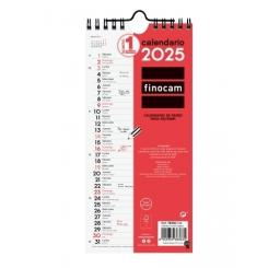 FINOCAM Calendario (2025) pared mensual para escribir Largo S 110X235