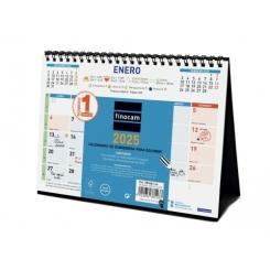 FINOCAM Calendario (2025) Sobremesa Color mensual para escribir S 210X150