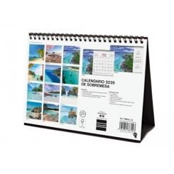 FINOCAM Calendario (2025) Sobremesa imágenes mensual para escribir S 210X150 Paisajes Paradisiacos