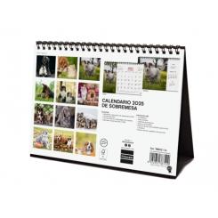 FINOCAM Calendario (2025) Sobremesa imágenes mensual para escribir S 210X150 Perros Y Gatos