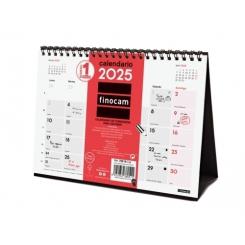 FINOCAM Calendario (2025) Sobremesa Triangular mensual para escribir S 210X150