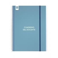 FINOCAM Cuaderno/Agenda Del Docente No Fechado espiral tapa PP S/V 230X310 c/goma