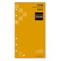 FINOCAM Recambio Agenda Anual (2025) C999 CLASSIC 609 94X171 Anualidad S/V Apais.