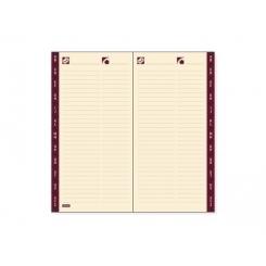 FINOCAM Recambio Agenda P475 Plana Pl4 80X150 Indice A-Z Crema