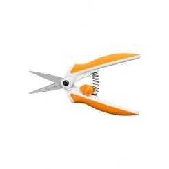 Fiskars Tijeras para tejidos Softgrip con micropunta15 cm hoja de acero inoxidable Mango de plástico