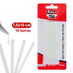 FIXO Blister 10 Barras Cola Transparente 7,5X100mm