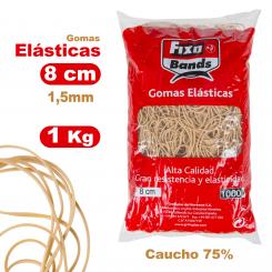 FIXO Bolsa 1000G Goma Elásticas 1,5mm X 8mm