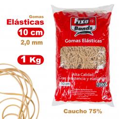 FIXO Bolsa 1000G Goma Elásticas 2mm X 10mm