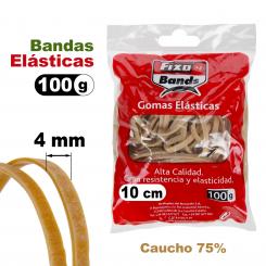 FIXO Bolsa 100G. Bandas Elásticas 4mmx10mm