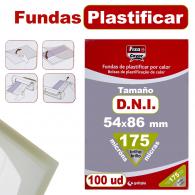 FIXO Caja 100 Fundas de Plastificar Brillo 54X86mm 175My