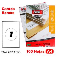 FIXO Caja 100H.A4 Etiquetas C/Romo 199.6X289.1mm