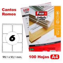 FIXO Caja 100H.A4 Etiquetas C/Romo 99.1X93.1 mm