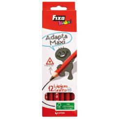 FIXO Caja 12 Lapices HB Grafito FIXO Adapta.Max