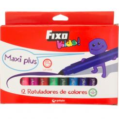 FIXO Caja 12 Rotuladores Maxiplus
