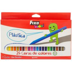 FIXO Caja 24 Ceras Plast.FIXO Kids