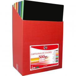 FIXO Caja 500 cartulinas 180G 50x65 colores surtidos