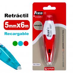 FIXO Cinta Correctora 5mmx6M Retractil Sur