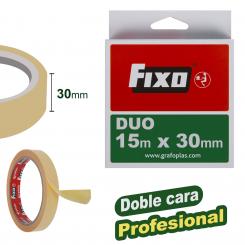 FIXO Duo Cinta Adhesiva Doble Cara 15Mx30mm