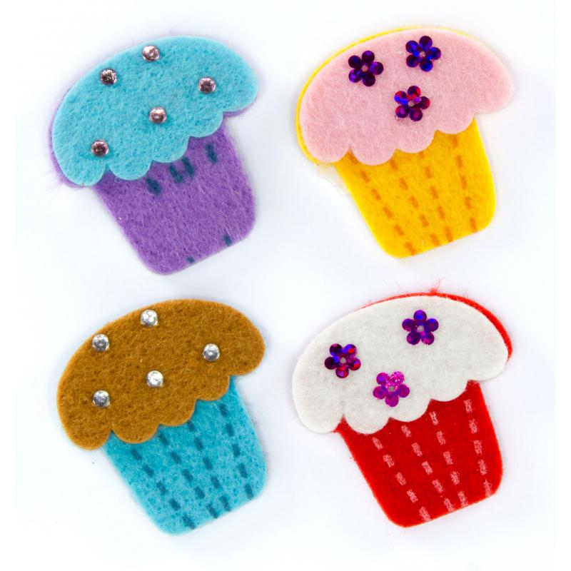 fixo-kids-12-figuras-fieltro-adhesivas-3d-cupcakes