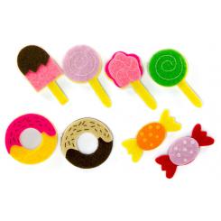 FIXO KIDS 16 Figuras Fieltro  adhesivas 3D Chuches
