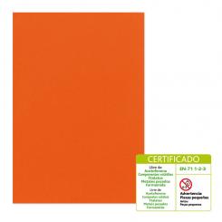 FIXO KIDS Bolsa 10 lámina Goma Eva 2mm 40X60 Naranja