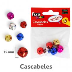 FIXO KIDS Bolsa 6 cascabeles colores surtidos 15mm