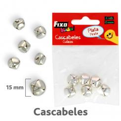 FIXO KIDS Bolsa 6 cascabeles plata 15mm