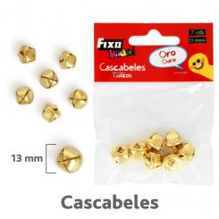 FIXO KIDS Bolsa 7 cascabeles dorado 13mm