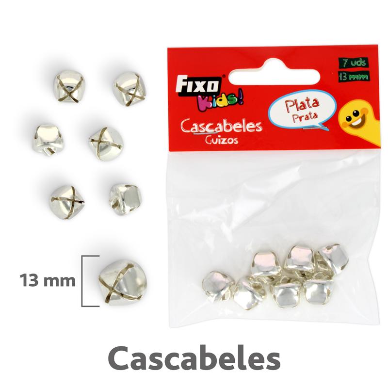 fixo-kids-bolsa-7-cascabeles-plata-13mm