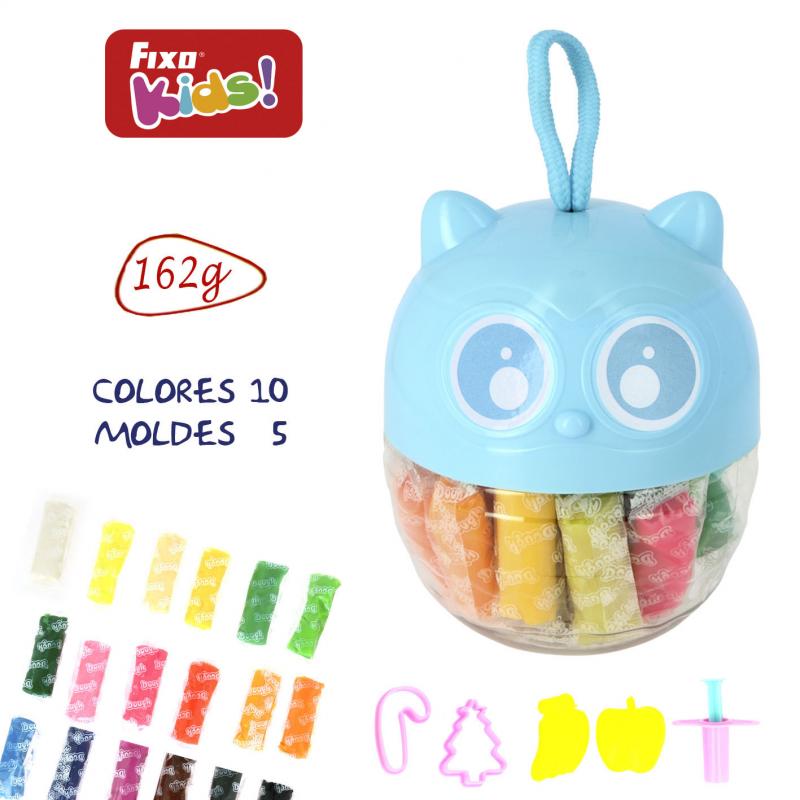 fixo-kids-buho-plastilina-18-colores-162g-5-accesorios-azules