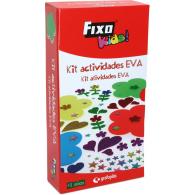 FIXO KIDS Kit 25 Figuras goma EVA Flor + Sticks Adhesivas