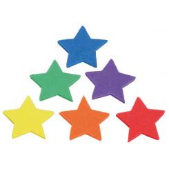 FIXO KIDS Pack 100 Figuras Goma Eva adhesiva Estrellas