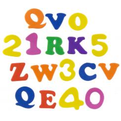 FIXO KIDS Pack 108 Figuras Goma Eva Adhesivas Letras y números