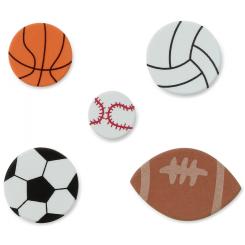 FIXO KIDS Pack 64 Figuras Goma Eva adhesiva pelotas de deportes