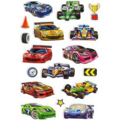 FIXO KIDS Pegatina con Relieve  Acabado Brillo Coches
