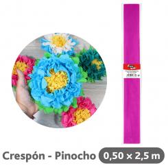FIXO KIDS Rollo Papel Crespón 0,50X2,5M. 35G. Fucsia