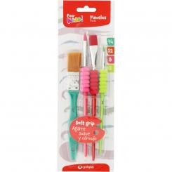 FIXO KIDS Set 4 Pinceles C/Eva Jacket Infantil