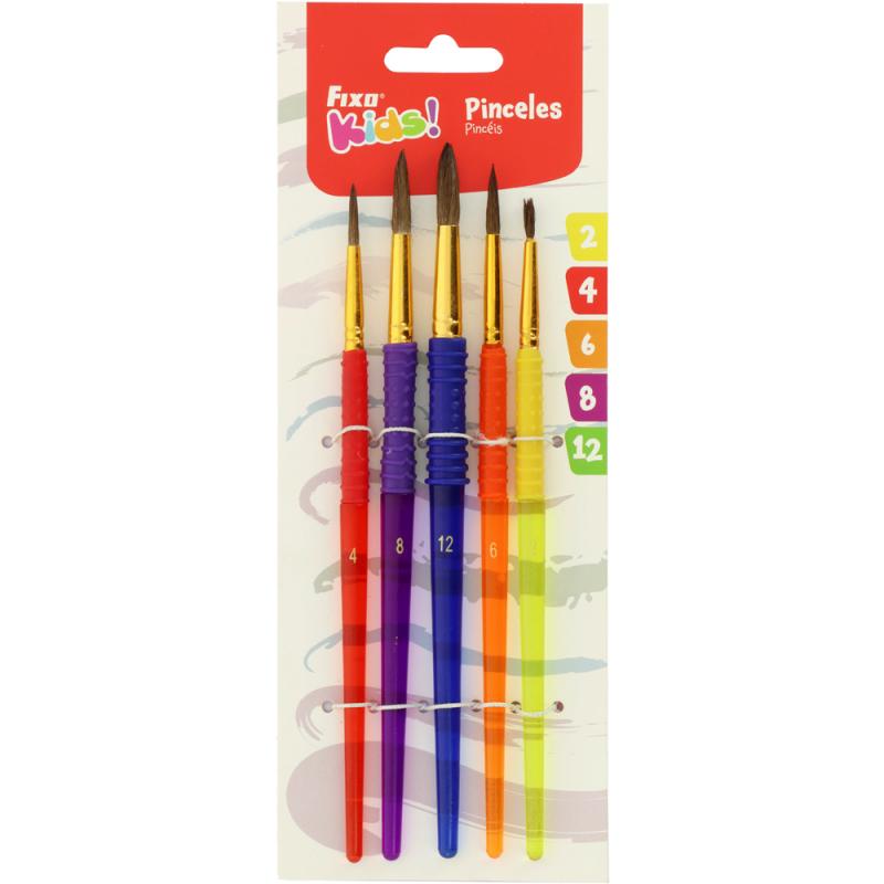 fixo-kids-set-5-pinceles-pelo-pony-c-soft-grip-fixo-kids