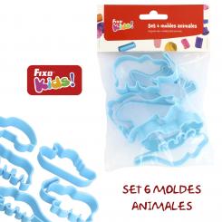 FIXO KIDS Set 6 Moldes Variados Azul