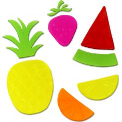 FIXO KIDS Set Figuras de gel decorativas adhesivas frutas