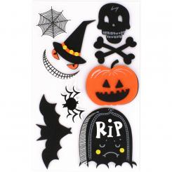 FIXO KIDS Set Figuras Goma Eva 3D Adhesivos Halloween