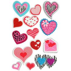 FIXO KIDS Set Figuras Goma Eva 3D Corazones 1